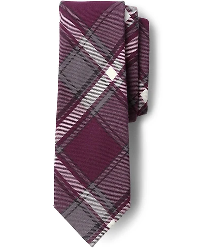 Lands' End Men's School Uniform Adult Plaid To Be Tied Tie