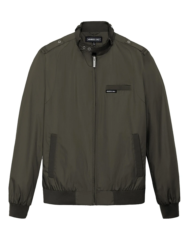 Men's Big & Tall Classic Iconic Racer Jacket (Slim Fit)