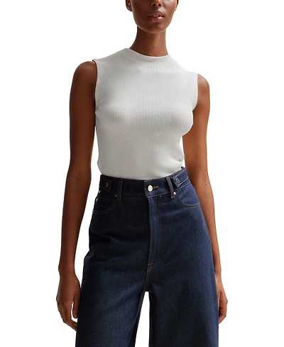 Boss by Hugo Boss Women's Sleeveless Mock-Neck Top