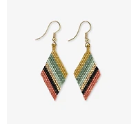 Ink + Alloy Zelda Diamond Shaped Drop Earrings