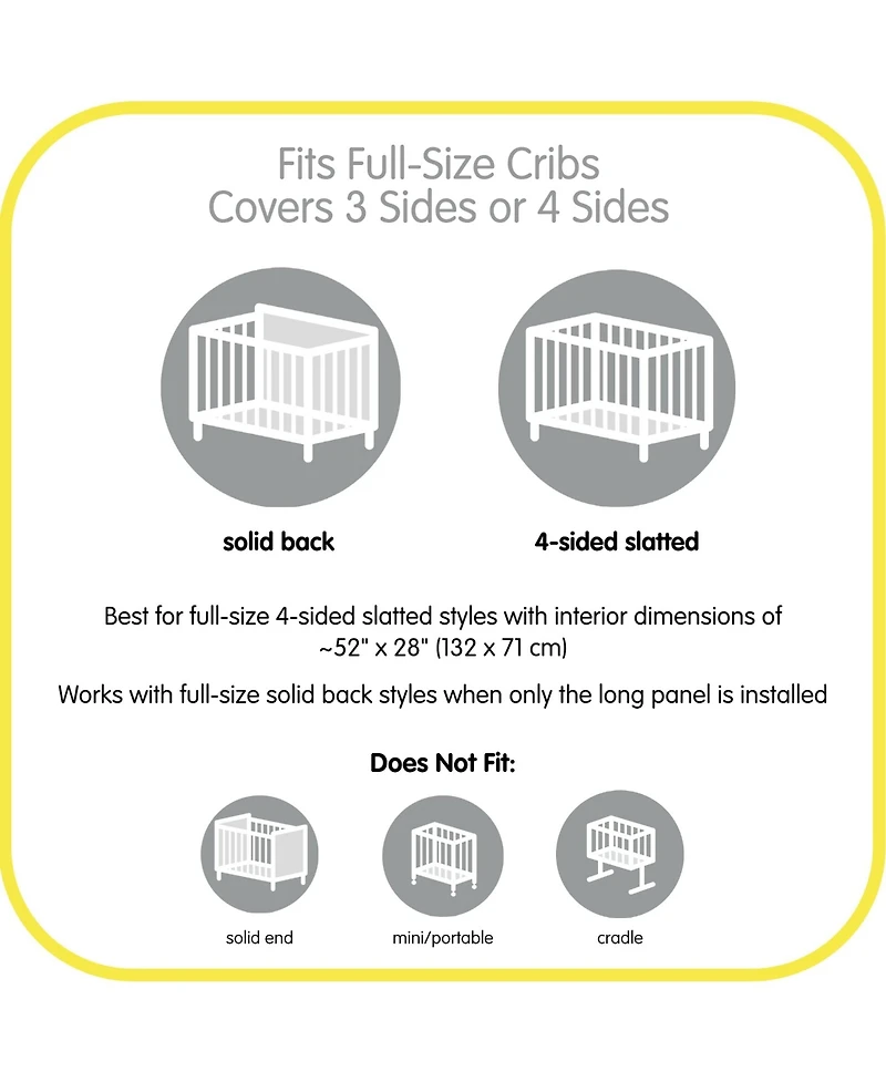 BreathableBaby Breathable Mesh Liner for Full-Size Cribs