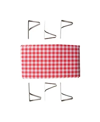 Stansport Picnic Tablecloth with Clamps Combo Pack