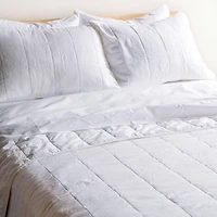 French Linen Box Stitch Quilt - Full/Queen