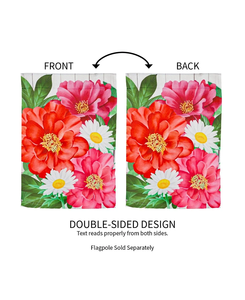 Evergreen Blooming Garden Suede Flag 12.5 x 18 Inches Indoor Outdoor Decor