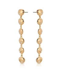 Ettika Polished Pebble Linear Dangle Earrings