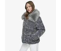 Andrew Marc Black Label Women's Charleroi Crushed Velvet Down Puffer