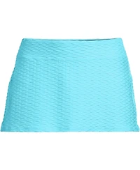 Lands' End Women's Texture Mini Swim Skirt Bottoms