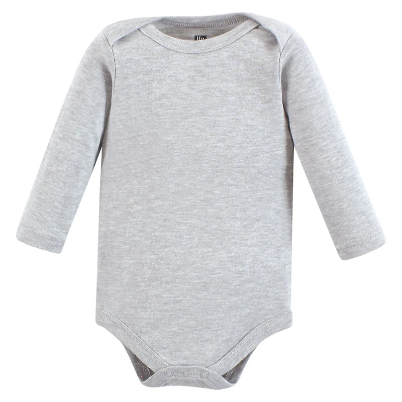 Hudson Baby Boys Long-Sleeve Cotton Bodysuit Collection 7-Piece Set