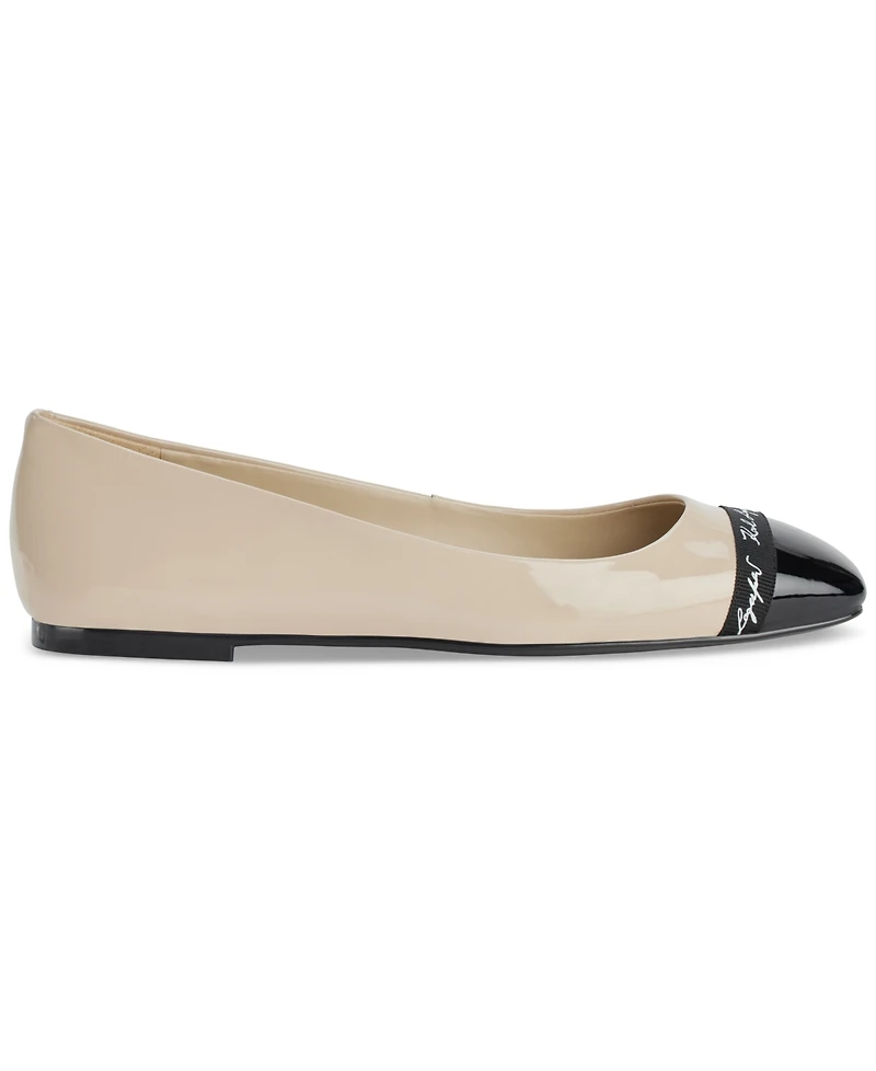 Karl Lagerfeld Paris Women's Zayne Square-Toe Ballet Flats
