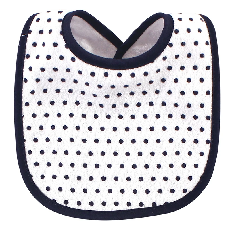 Hudson Baby Girls Cotton and Polyester Bibs