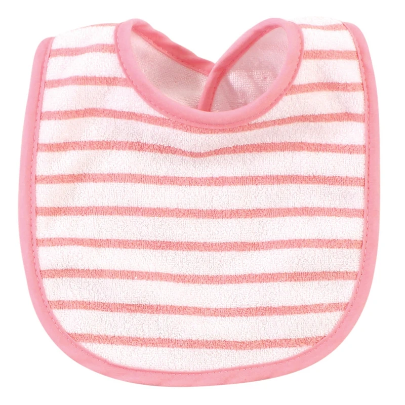 Hudson Baby Girls Cotton and Polyester Bibs