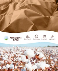 Unikome Cotton Goose Down Feather Fiber Comforter