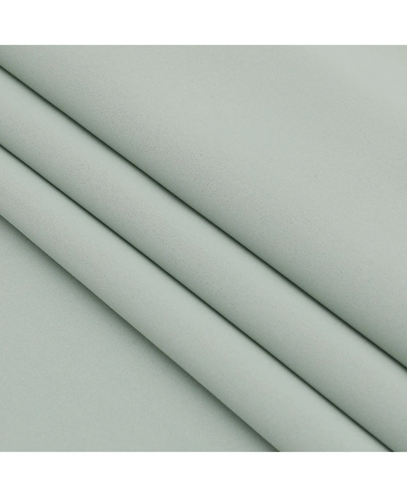 Kate Aurora Hotel Living 2 Pack 100% Blackout Grommet Top Sage Green Curtain Panels