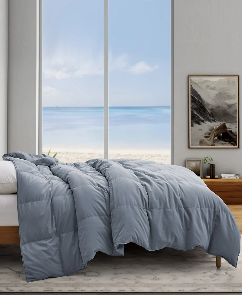 Unikome Lightweight White Goose Down Feather Fiber Comforter