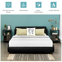 2 Pieces Wooden Modern Nightstand Set with Solid Wood Legs for Living Room