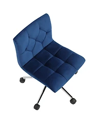 Glamour Home 34.25" Amali Fabric, Metal Task Chair