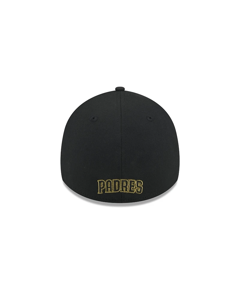 New Era Men's Black San Diego Padres 2024 Armed Forces Day 39THIRTY Flex Hat