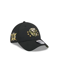 New Era Men's Black Milwaukee Brewers 2024 Armed Forces Day 39THIRTY Flex Hat