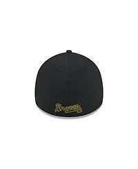 New Era Men's Black Atlanta Braves 2024 Armed Forces Day 39THIRTY Flex Hat