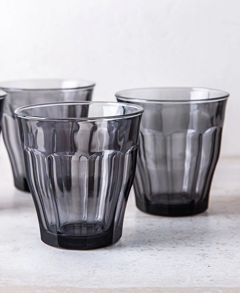 Duralex Picardie Grey Tumbler - 8 3/8 Oz.- Set Of 6