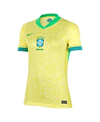 Nike Women's Yellow Brazil National Team 2024 Home Stadium Replica Jersey