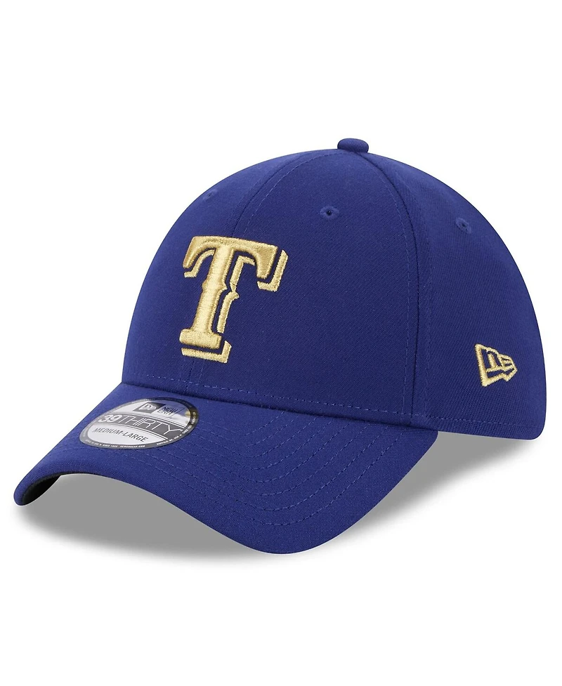 Men's New Era Royal Texas Rangers 2024 Gold Collection 39THIRTY Flex Hat