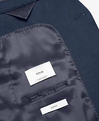 Mango Men's 100% Linen Slim-Fit Suit Blazer