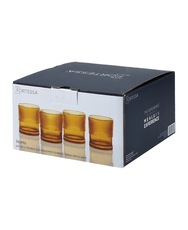 Fortessa NoHo Double Old-Fashioned 9.85-oz. Glasses, Set of 4
