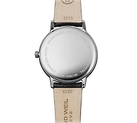 Raymond Weil Men's Swiss Toccata Black Leather Strap Watch 42mm
