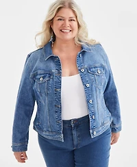 Style & Co Plus Size Denim Jacket, Created for Macy's