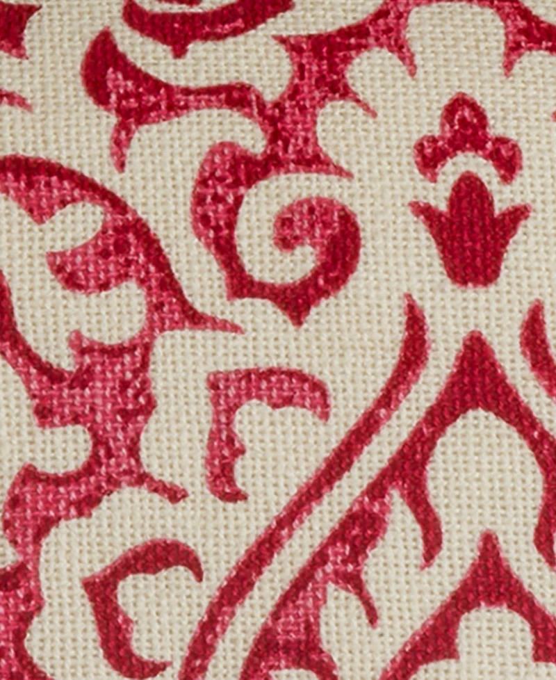 Rizzy Home Damask Polyester Filled Decorative Pillow, 22" x