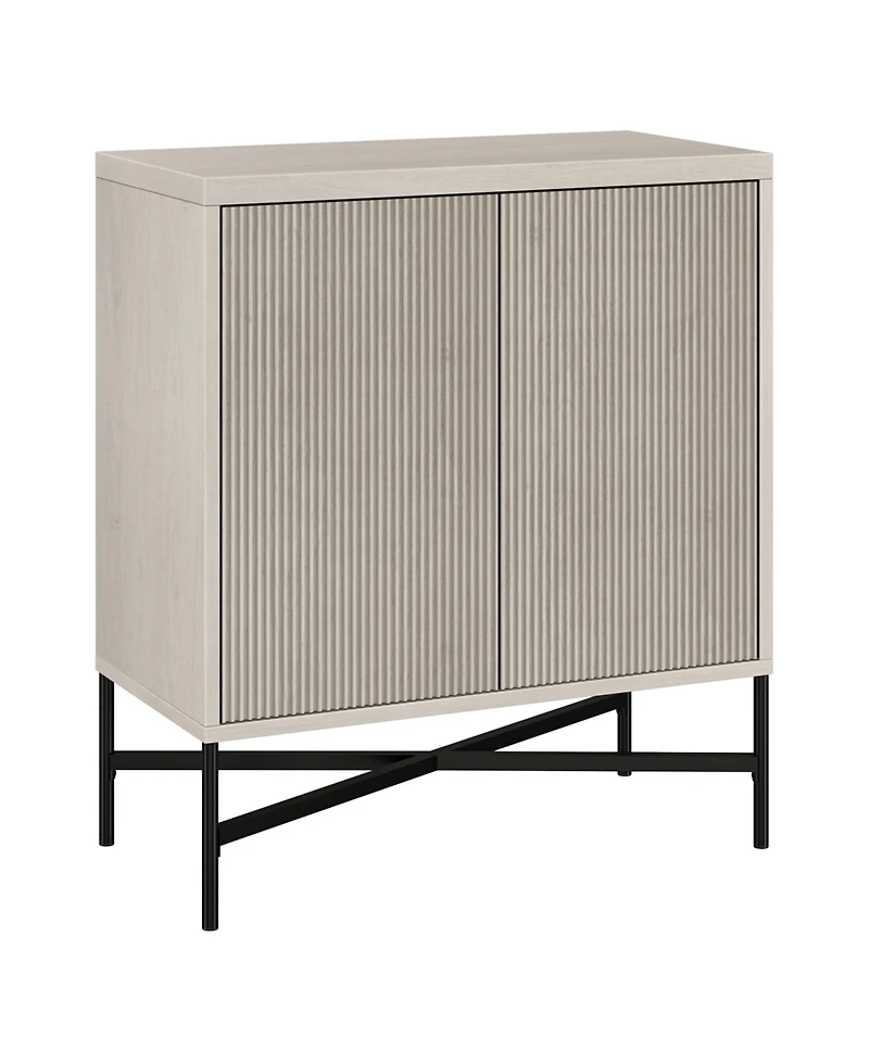 Hudson & Canal Brighton 28" Wide Rectangular Accent Cabinet in Alder White