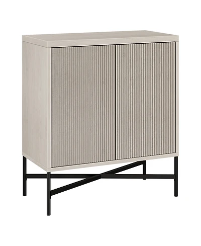 Hudson & Canal Brighton 28" Wide Rectangular Accent Cabinet in Alder White