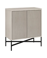 Hudson & Canal Brighton 28" Wide Rectangular Accent Cabinet in Alder White