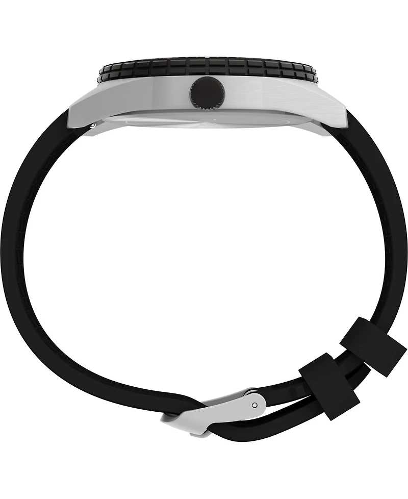 Timex Men's Expedition Field Analog Solar Black Silicone Strap 43mm Round Watch