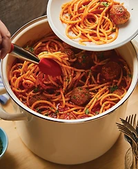 Rachael Ray Enamel on Steel 12-Qt. Covered Stockpot