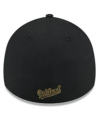 New Era Men's Black Oakland Athletics 2024 Armed Forces Day 39THIRTY Flex Hat