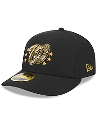 New Era Men's Black Washington Nationals 2024 Armed Forces Day Low Profile 59FIFTY Fitted Hat