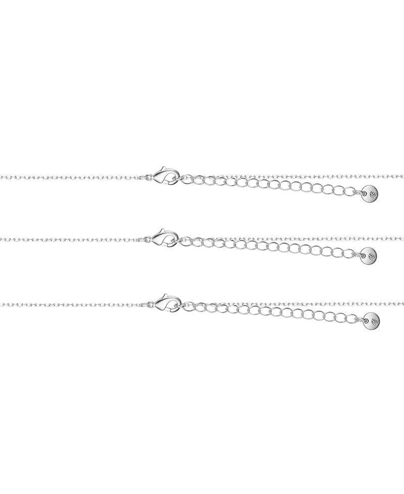 Unwritten Crystal Hamsa and Evil Eye Layered Necklace Set