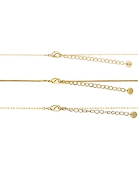 Unwritten Cubic Zirconia Bezel Ruby Heart Layered Necklace Set