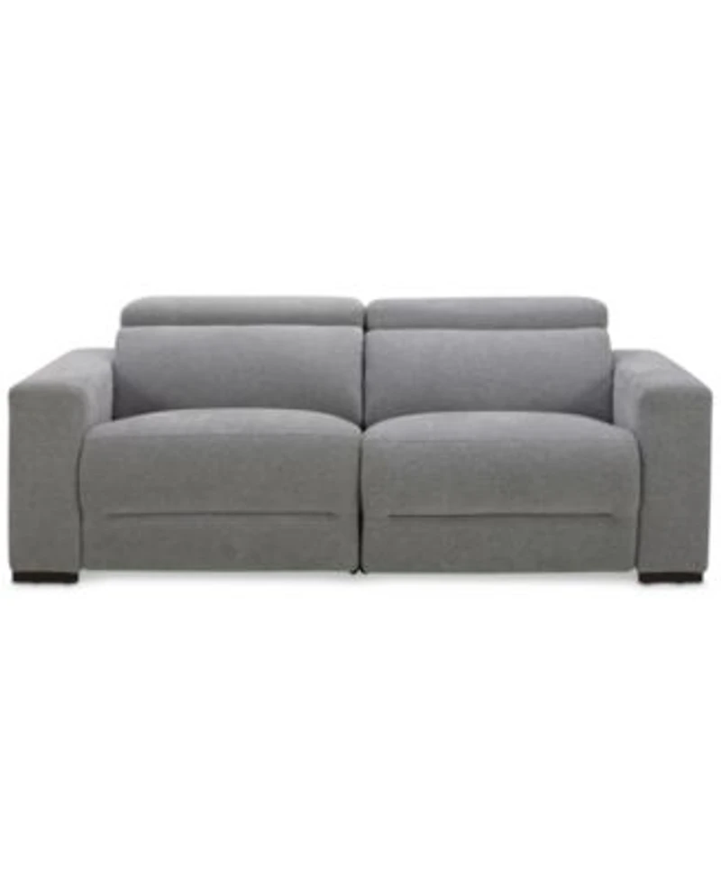 Nevio Fabric Power Headrest Sectional Collection Created For Macys