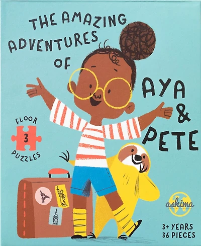 Aya and Pete 3-City Jigsaw Puzzle Set