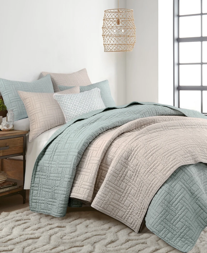 Levtex Melange Stitch Stitching 2-Pc. Quilt Set, Twin/Twin Xl