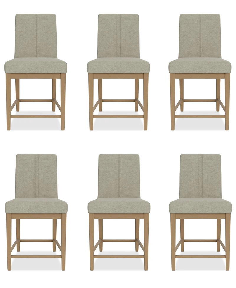Davie 6 Pc. Dining Counter Height Chair Set