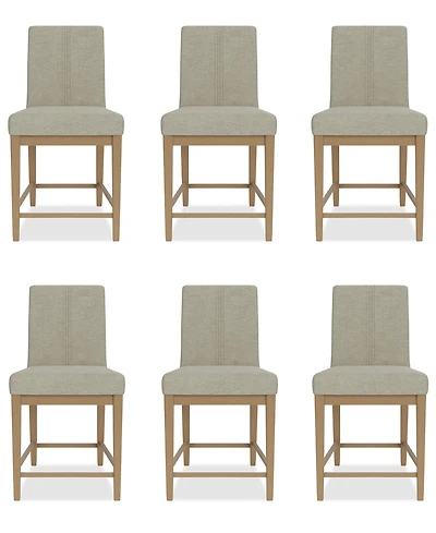 Davie 6 Pc. Dining Counter Height Chair Set