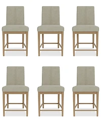 Davie 6 Pc. Dining Counter Height Chair Set