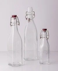 Kilner Set of 6 Square Clip Top Bottles