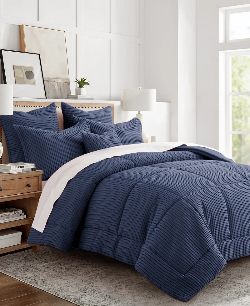 Levtex Mills Waffle Textured 2-Pc. Comforter Set, Twin/Twin Xl