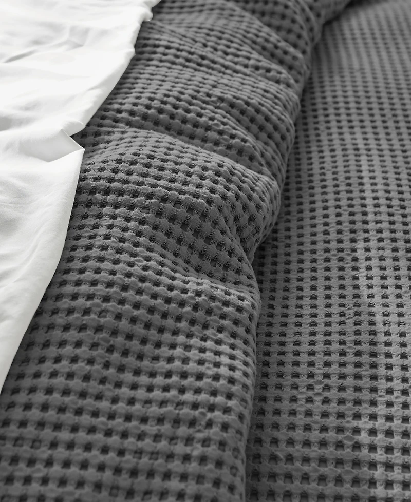Levtex Mills Waffle Textured 2-Pc. Duvet Cover Set, Twin/Twin Xl