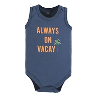 Hudson Baby Boys Cotton Tank-Style Bodysuits